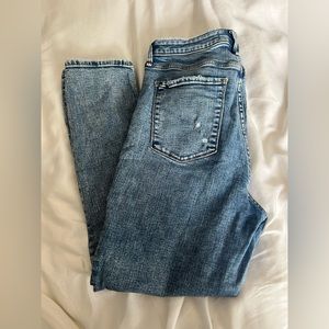 Abercrombie & Fitch Curve Love Super Skinny High Rise Ankle Jeans